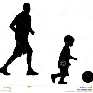 Stock Illustration Dad Son Playing Football Silhouette Vector 300x300 Stock Illustration Dad Son Playing Football Silhouette Vector