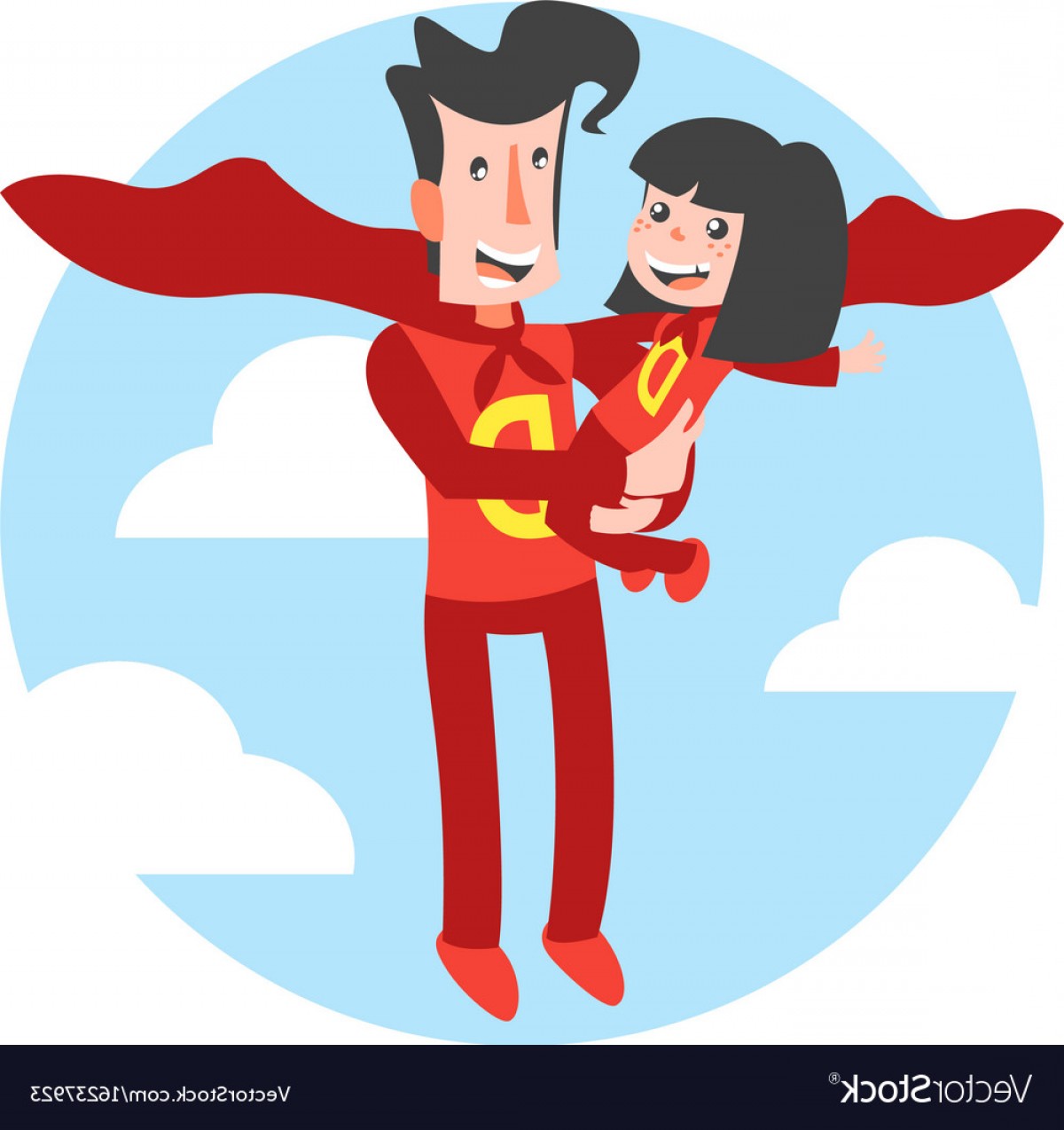 Папа Супергерой и дочь