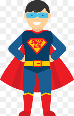 Superhero Dad Vector Illustration, Vecto 260x408 Superhero Dad Vector Illustration, Vecto