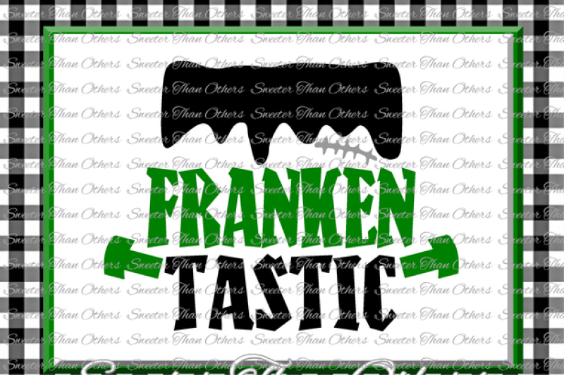 800x533 Halloween Little Monster Frankenste Dxf Silhouette