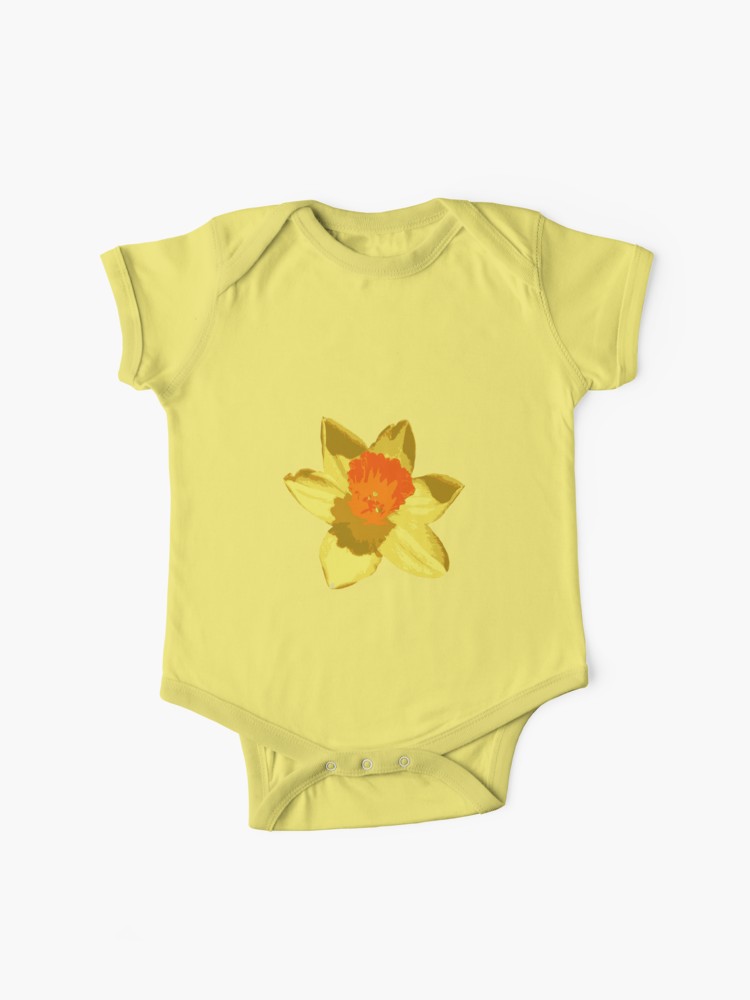750x1000 Spring Daffodil Vector Isolated Baby One Piece