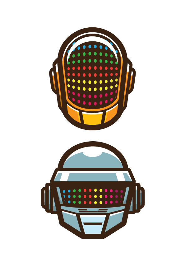 595x842 Daft Punk Vector On Behance