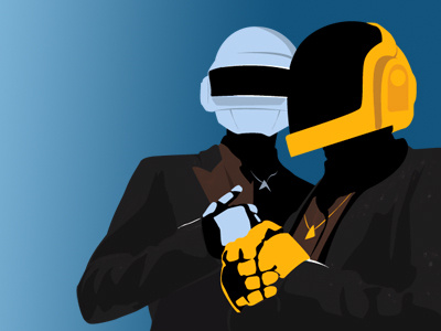 400x300 Daft Punk Vector For An Etrangeprod Project