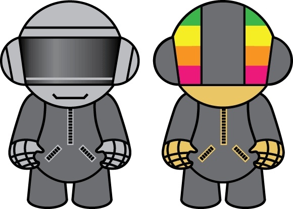 580x415 Daft Punk Dolls Free Vector In Encapsulated Postscript