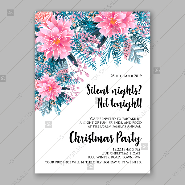 600x600 Pink Soft Dahlia Flower Fir Pine Needle Winter Greenery Christmas