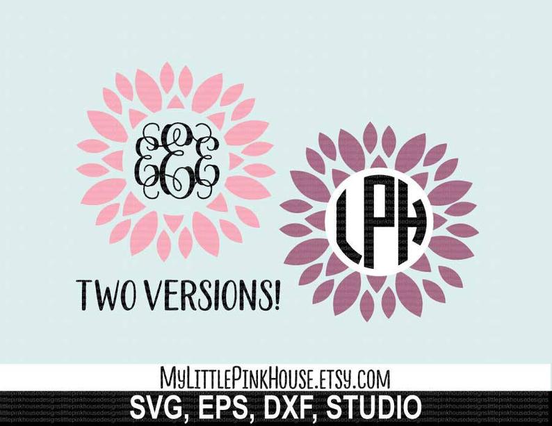 794x613 Dahlia Monogramdahlia Pink Dahlia Dahlia Vector Dahlia Etsy