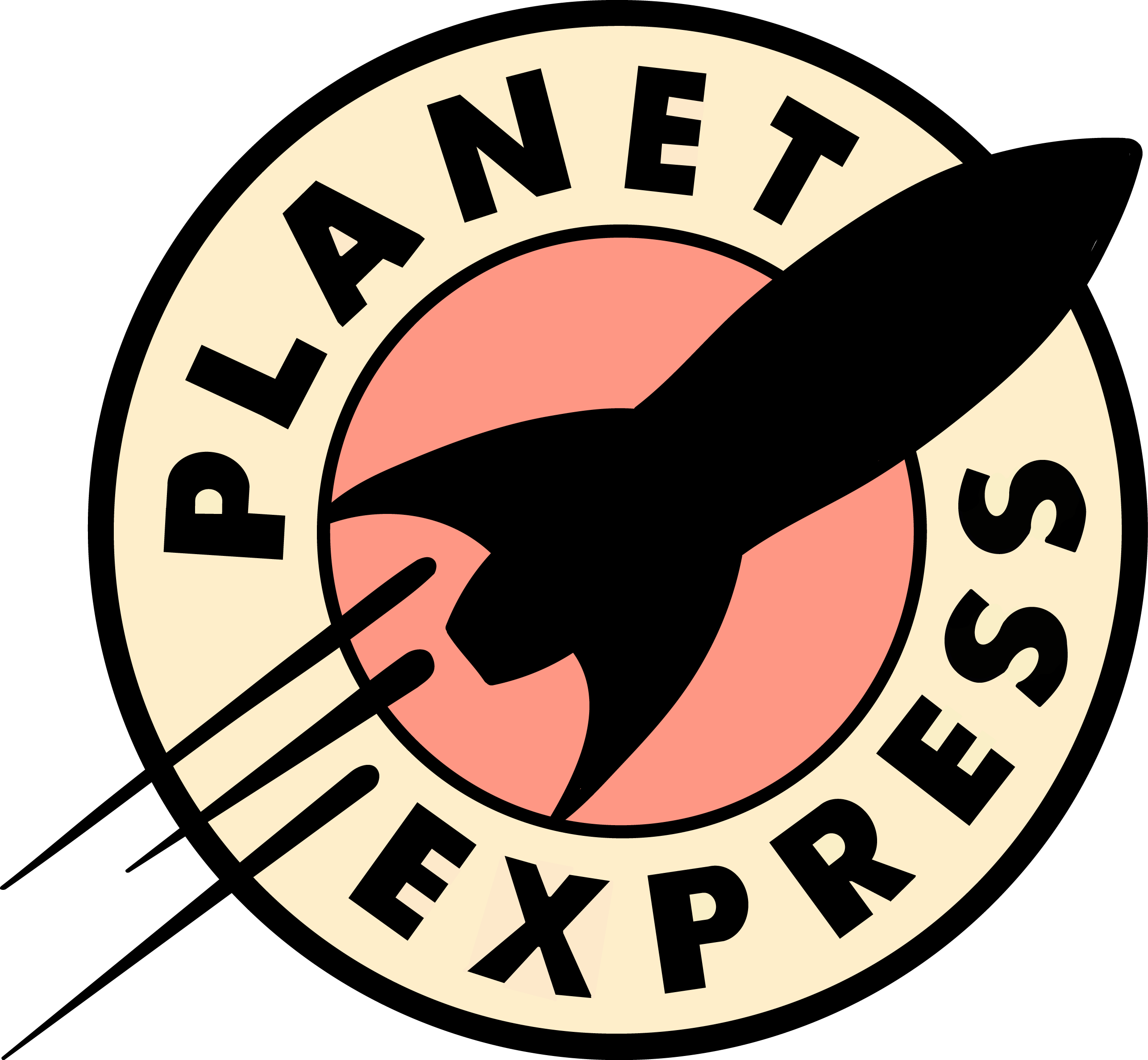 2572x2374 Hd Futurama Planet Express Logo