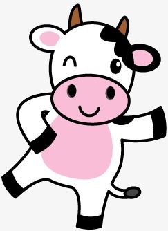 243x334 Cartoon Cow Vector Material, Dairy Cow, Cartoon, Livestock Png