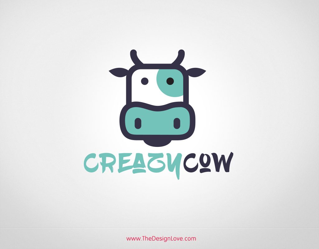 1024x800 Free Vector Cow Logo For Dairy Farming Business