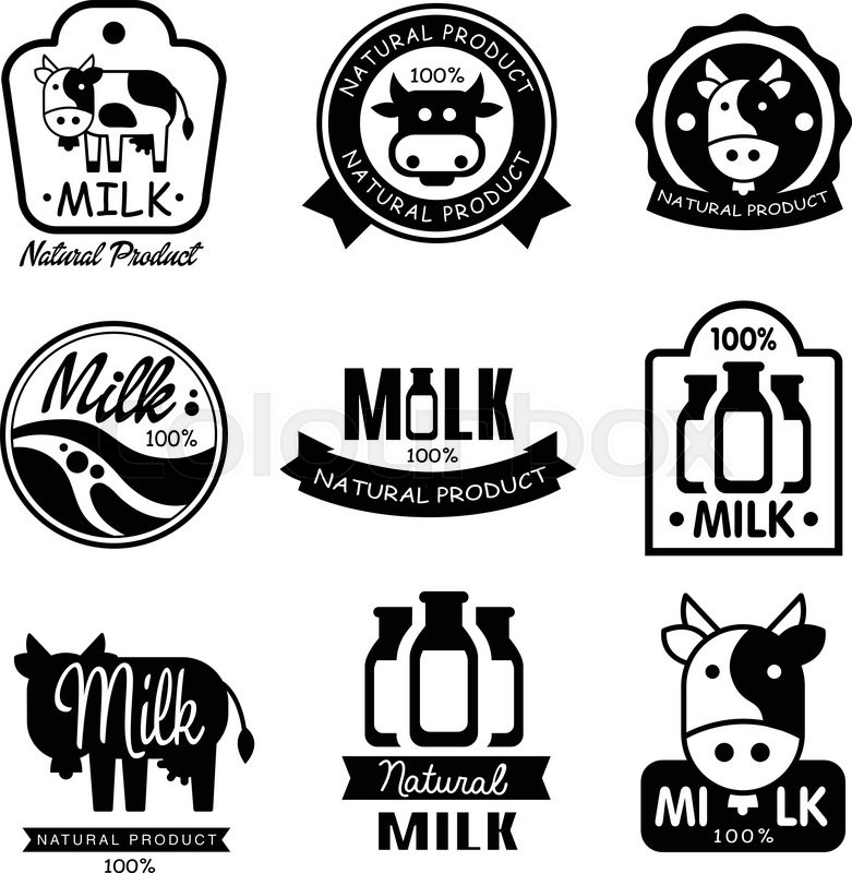 781x800 Set Of Milk And Dairy Farm Product Stock Vector Colourbox