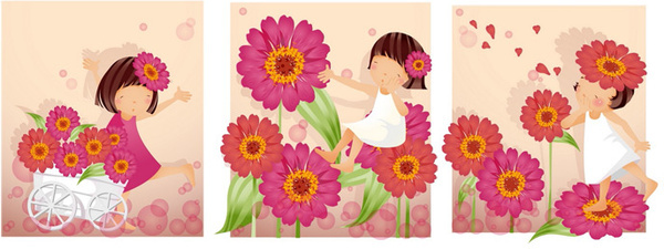 600x225 Daisy Free Vector Download