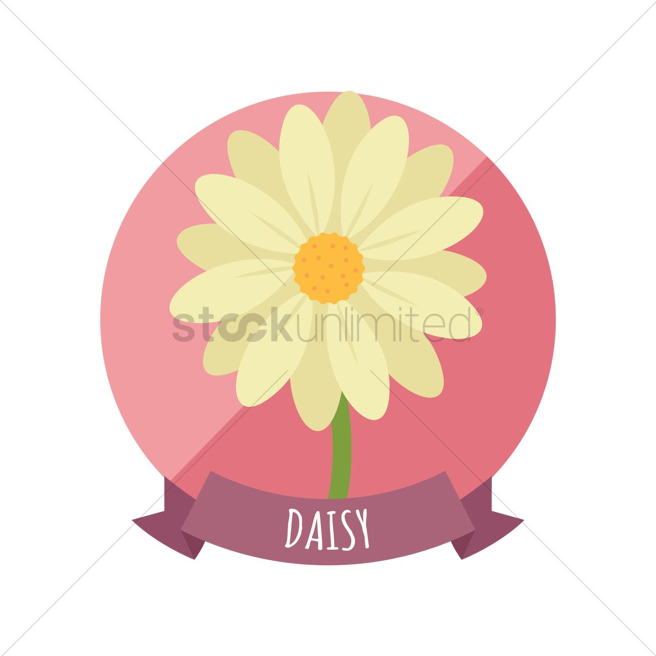 1300x1300 Free Daisy Vector Image