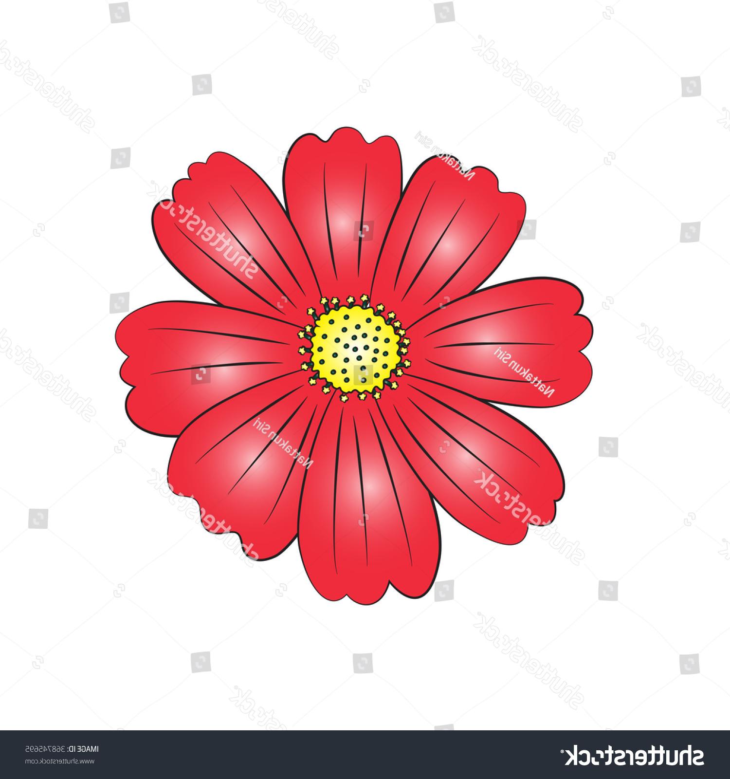 1500x1600 Unique Cartoon Red Daisy Vector Photos Free Vector Art, Images