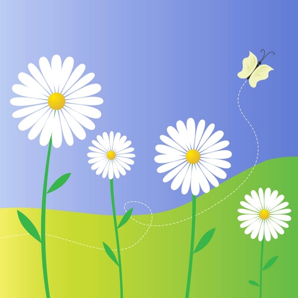Daisy Flowers Free Vector In Encapsulated Postscript 600x600 Daisy Flowers Free Vector In Encapsulated Postscript