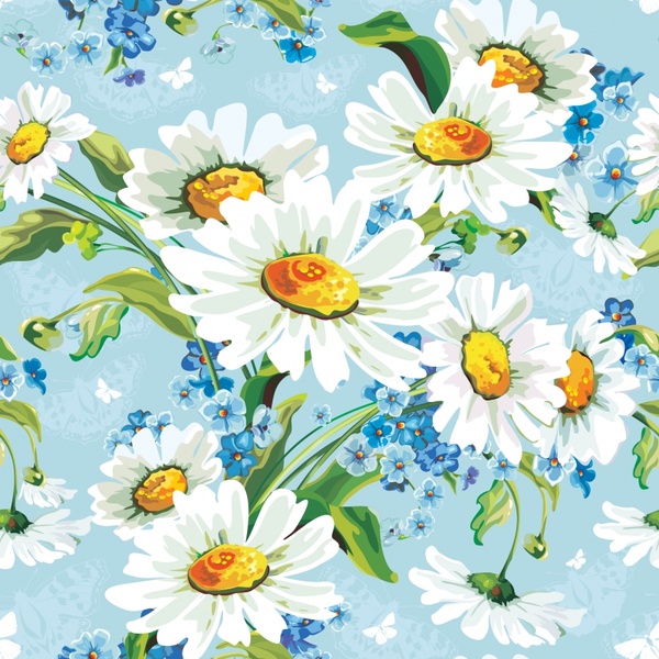 Daisy Flowers Background Vector Free Vector In Encapsulated 600x600 Daisy Flowers Background Vector Free Vector In Encapsulated
