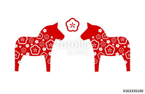 Dala Horse Swedish Decoration Vector Stock Image And Royalty Free 500x326 Dala Horse Swedish Decoration Vector Stock Image And Royalty Free