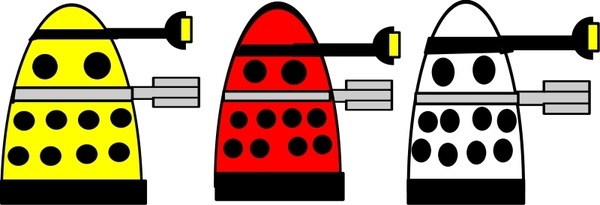 600x205 Dalek Vector Free Download Free Vector Download