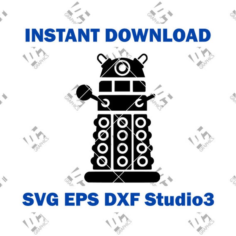 794x794 Doctor Who Dalek Diy Decal Cutting Dxf And Etsy