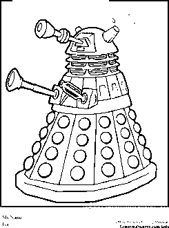 245x330 Dr Who Coloring Pages Dalek Cards