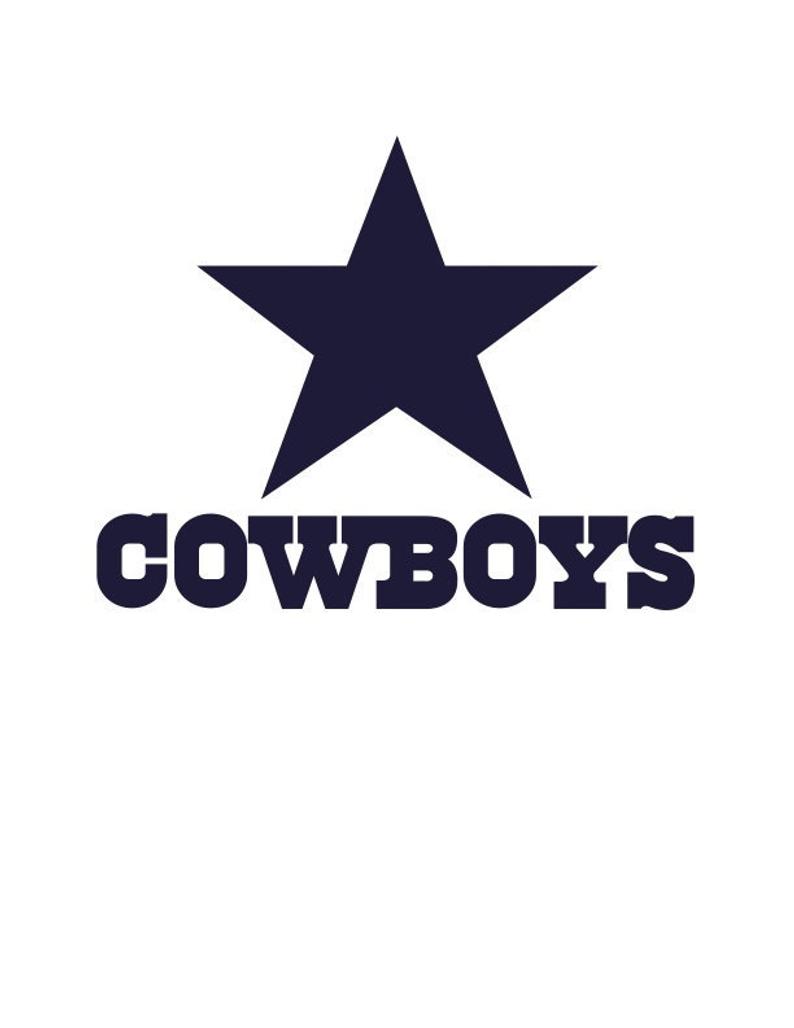 794x1028 Old School Dallas Cowboys Vector Logo Etsy