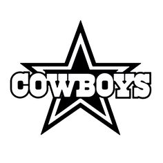 236x236 Cowboys Football Silhouette