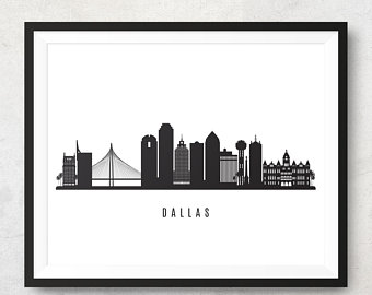 Dallas Skyline Silhouette Vector at Vectorified.com | Collection of ...