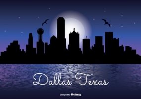Dallas Skyline Free Vector Graphic Art Free Download 285x200 Dallas Skyline Free Vector Graphic Art Free Download