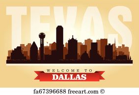 Free Art Print Of Dallas, Texas Skyline Detailed Vector 283x194 Free Art Print Of Dallas, Texas Skyline Detailed Vector