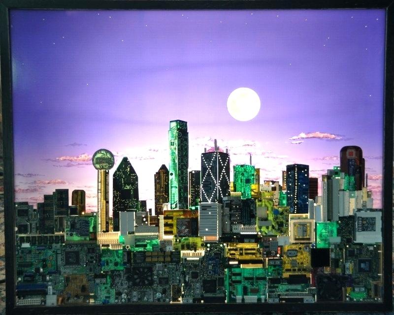 Dallas Skyline Art Vector Themile 800x640 Dallas Skyline Art Vector Themile