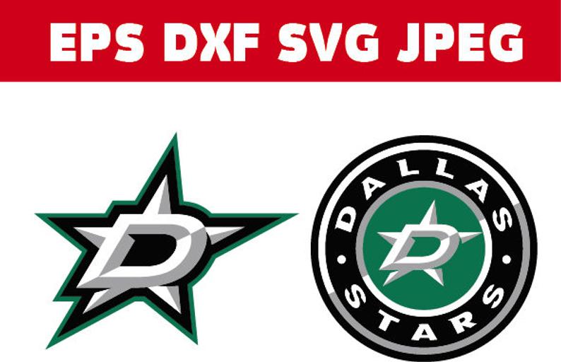 794x512 Dallas Stars Logo Dxf Instant Etsy