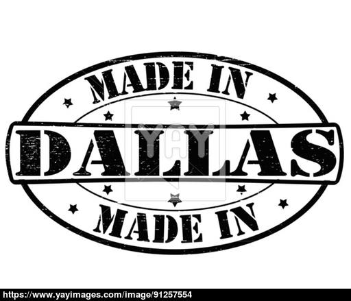 512x439 Made In Dallas Vector