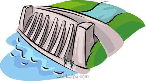 480x266 Hydroelectric Facility, Dam, Industry Royalty Free Vector Clip Art