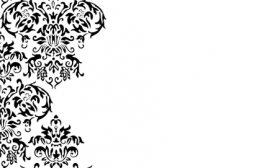 280x168 Damask Border Clip Art