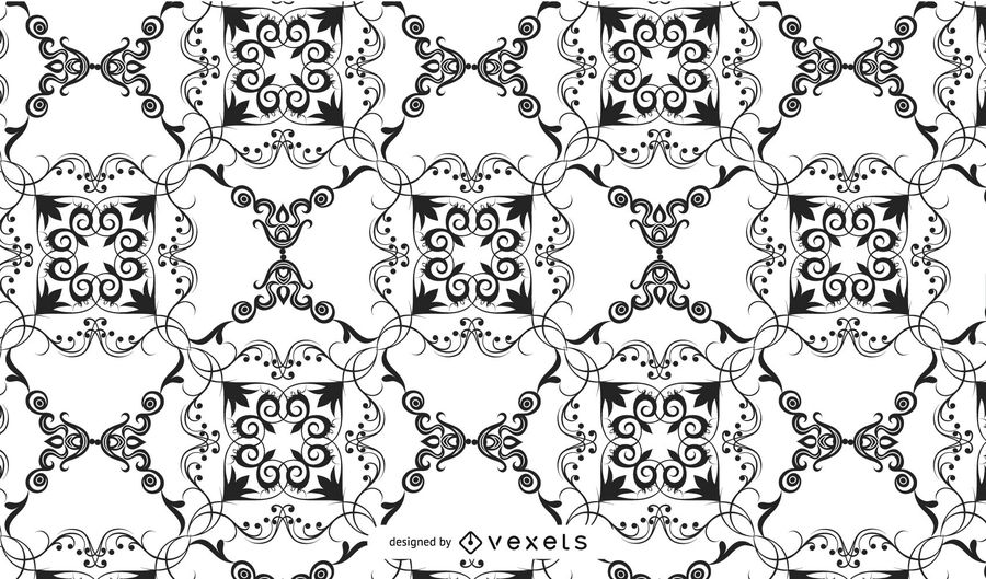 Damask Pattern Vector 900x529 Damask Pattern Vector