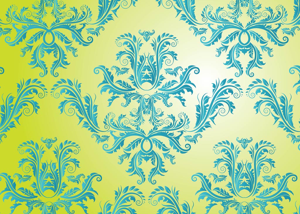1024x731 Free Damask Vector Pattern Vector Art Graphics