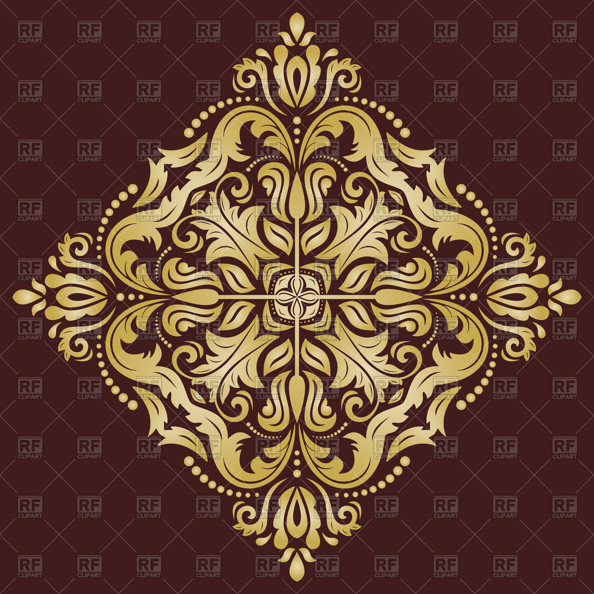 1200x1200 Oriental Damask Vector Image Of Backgrounds, Textures, Abstract