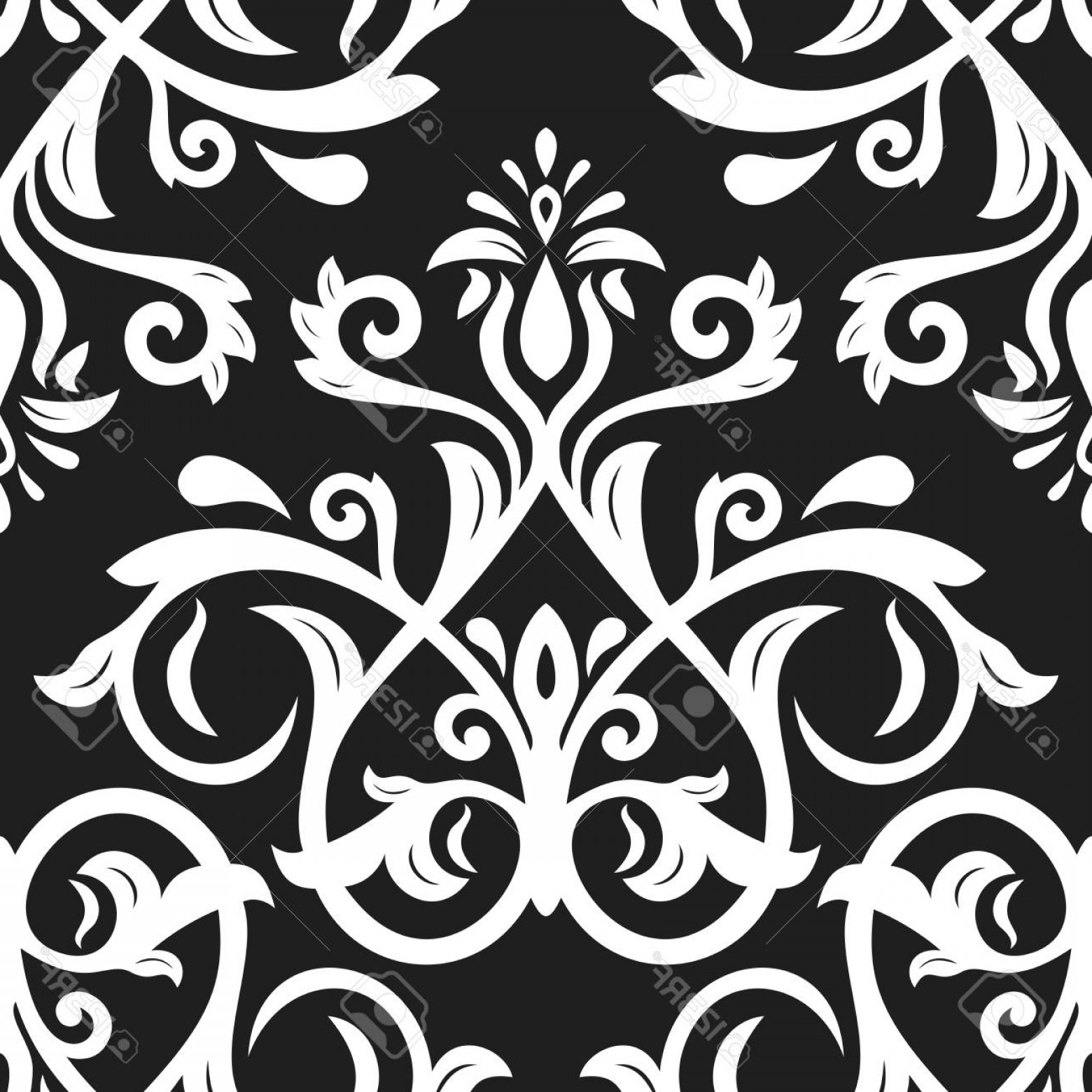 1560x1560 Photostock Vector Seamless Damask Vector Pattern Traditional