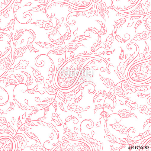 Paisley Seamless Pattern Damask Vector Background Stock Image 500x500 Paisley Seamless Pattern Damask Vector Background Stock Image