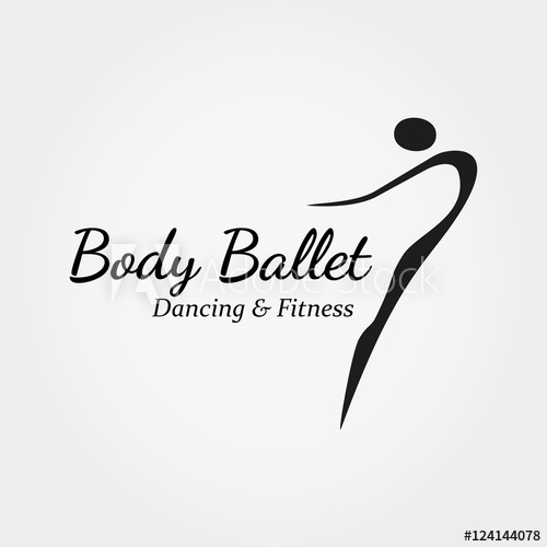 500x500 Dance Icon Concept Ballet Studio Logo Design Template Fitness