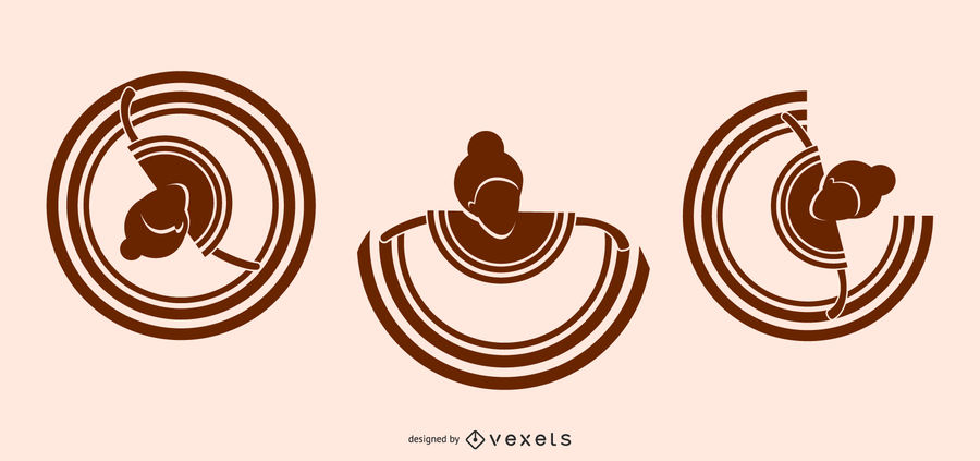 900x423 Mexican Cultural Dance Icon Set