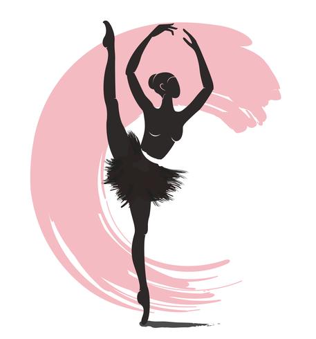 457x490 Woman Ballerina, Ballet Logo Icon For Ballet School Dance Studio