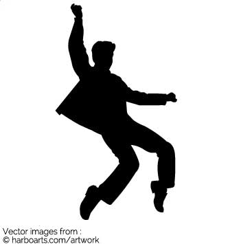 Download Elvis Dancing Silhouette 335x355 Download Elvis Dancing Silhouette