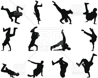 Different Break Dance Silhouettes Vector Image Of People Angelp 400x320 Different Break Dance Silhouettes Vector Image Of People Angelp