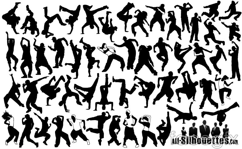 800x495 Hiphop Dancer Silhouettes Vector Over Millions Vectors, Stock