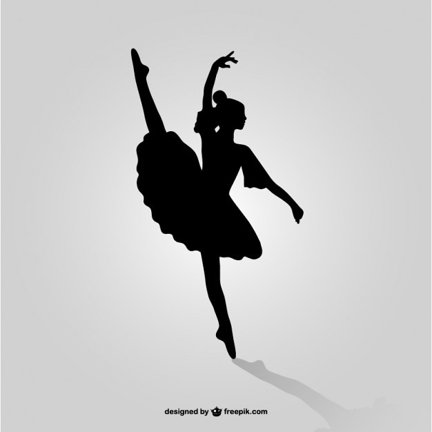 626x626 Ballet Dancer Silhouette Vector Free Ballet Dancer