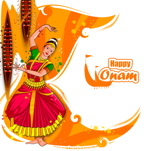 Celebration Onam Indian Dance Vector Free Download 500x500 Celebration Onam Indian Dance Vector Free Download