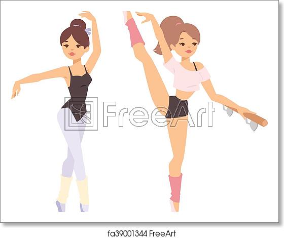 560x470 Free Art Print Of Ballerina Dancer Vector Girl Silhouette