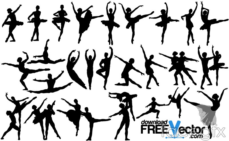 800x495 Huge Collection Of 'ballet Dancer Silhouette Vector Free