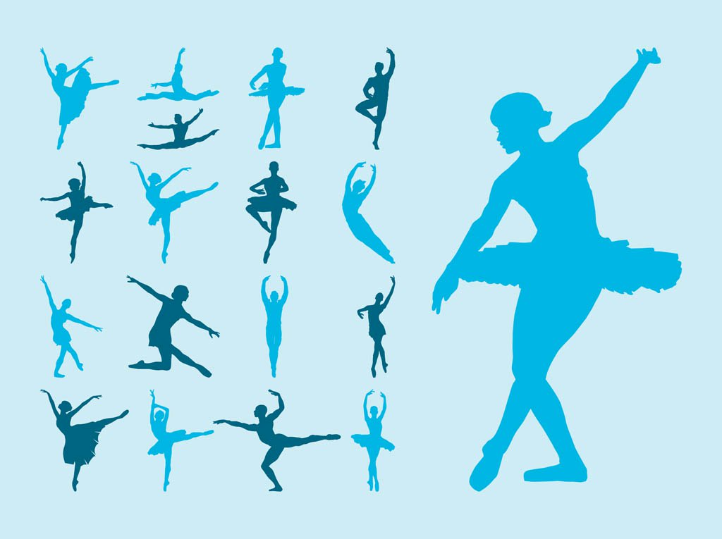 1024x765 Vector Ballet Dancers Vector Art Graphics