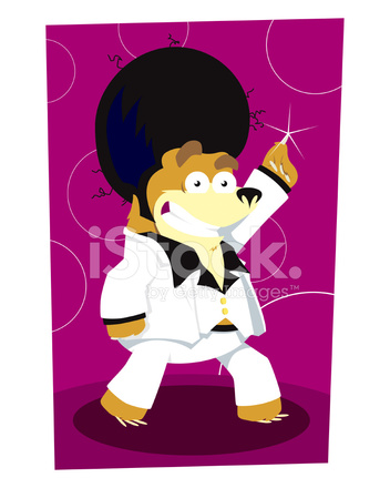 352x440 Dancing Bear Stock Vector